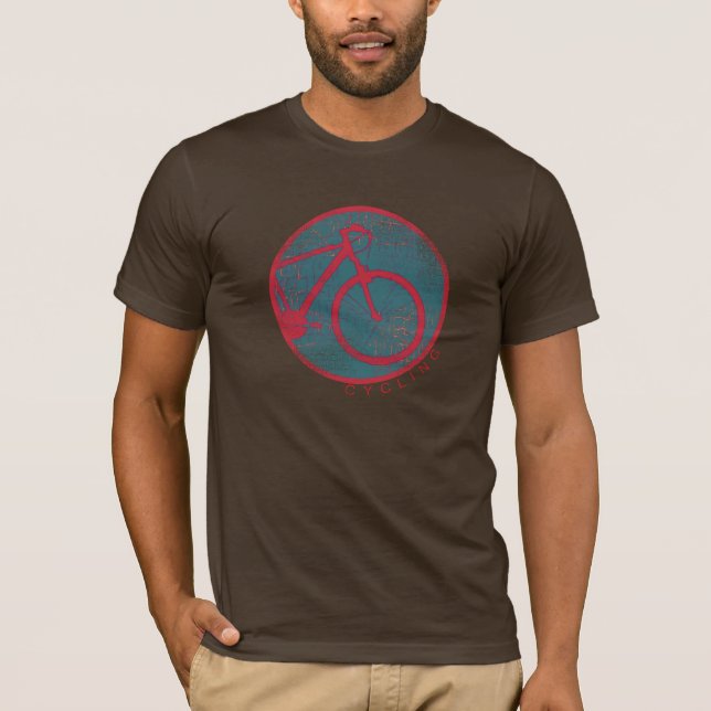 roter Fahrradmode T-Shirt (Vorderseite)