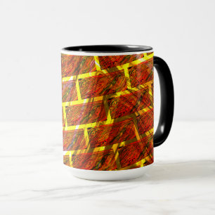 Roter Farbeffekt, Gräse, goldenes Graten oder Zieg Tasse