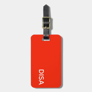 Roter Farbname anzeigen Gepäckanhänger