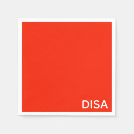 Roter Farbname anzeigen Serviette