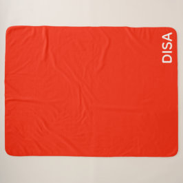 Roter Farbname anzeigen Sherpadecke