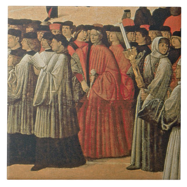 Roter Felsen, c.1895 (Öl auf Leinwand) 2 Fliese (Vorderseite)