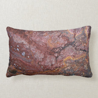 Roter Felsen mit Beschaffenheit Lendenkissen