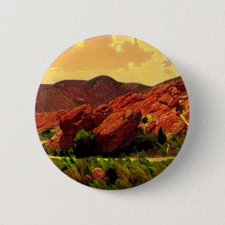 Roter Felsen-Park Denver Colorado Button