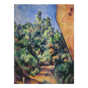 Roter Felsen Pauls Cezanne , c.1895 (Öl auf Poster