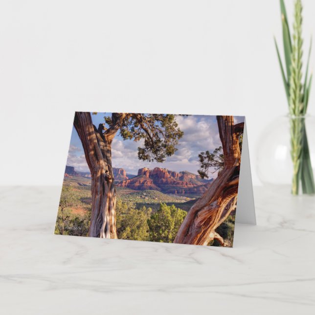 Roter Felsen | Sedona Arizona Karte (Vorderseite)