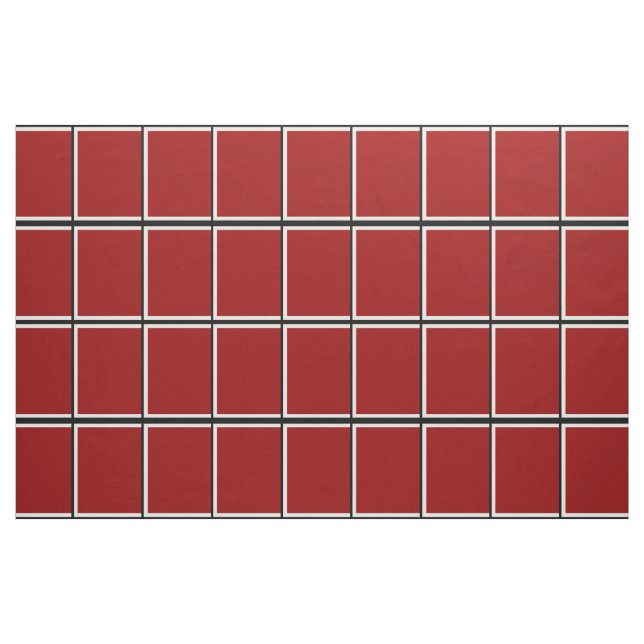 Roter Fensterscheiben-Karo Stoff (Fat Quarter (45,7 x 55,9 cm))