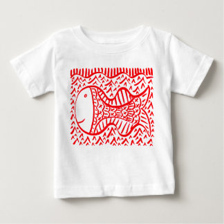 Roter Fisch Baby T-shirt