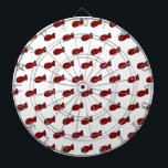 Roter Fisch Dartscheibe<br><div class="desc">Red Fish Dart Board</div>