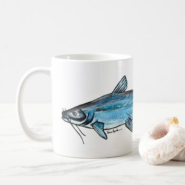 Roter Fisch Kaffeetasse (Mit Donut)
