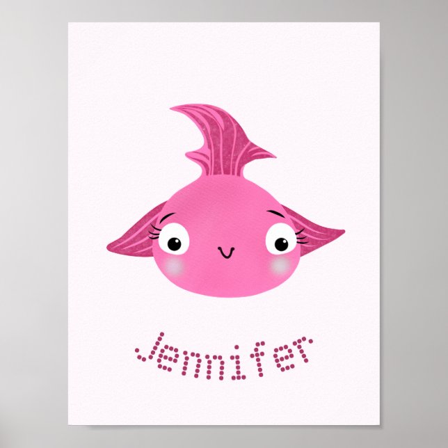 Roter Fisch Poster (Vorne)