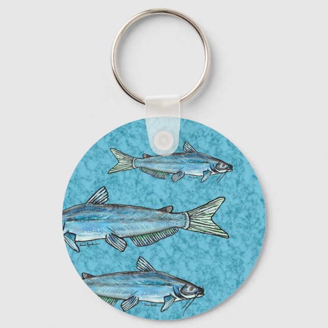 Roter Fisch Schlüsselanhänger (Vorderseite)