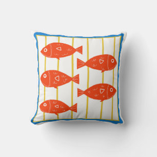 Roter Fischkissen Kissen