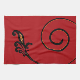 Roter Flair Küchentuch