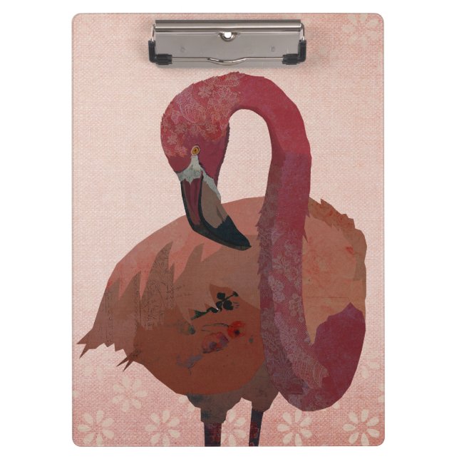 ROTER FLAMINGO KLEMMBRETT (Vorderseite)
