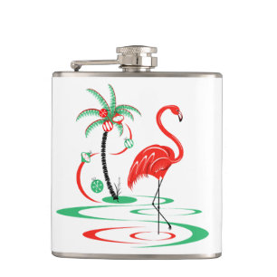 Roter Flamingo-Kolben Flachmann