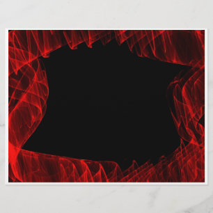 roter Flammenfraktal Flyer