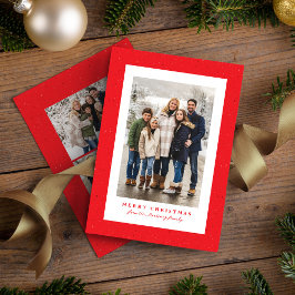 Roter Fleckrahmen - einfaches Weihnachtsgebäck - F Feiertagskarte