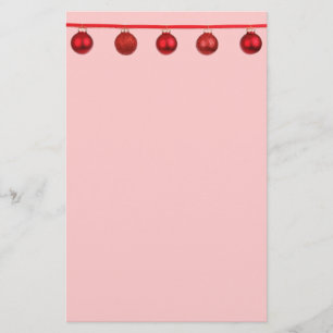 Roter Flitter auf einem Band-Weihnachten stationär Briefpapier