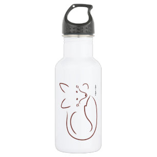 Roter Fox Edelstahlflasche
