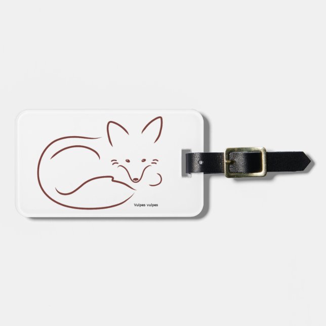 Roter Fox Gepäckanhänger (Vorderseite horizontal)