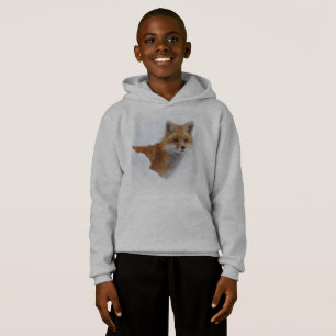 Roter Fox im Schnee Hoodie