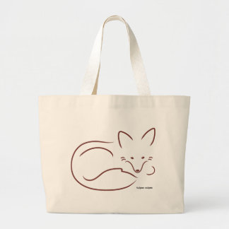 Roter Fox Jumbo Stoffbeutel