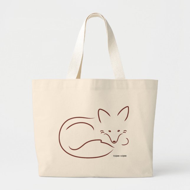 Roter Fox Jumbo Stoffbeutel (Vorne)