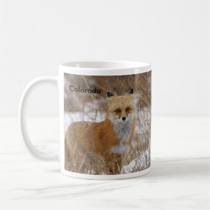Roter Fox und Bahnen Kaffeetasse
