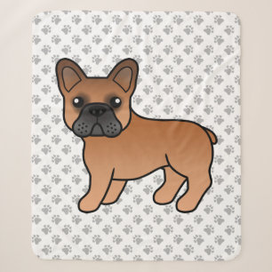 Roter Französischer Bulldogge Süßer Cartoon-Hund Sherpadecke