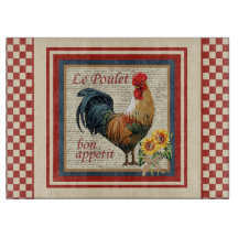 Roter französischer Landhahn Le Poulet