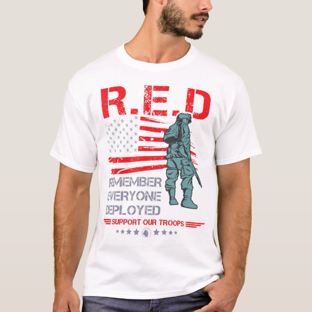 Roter Freitag Militärisches Shirt erinnert sich an (Vorderseite)