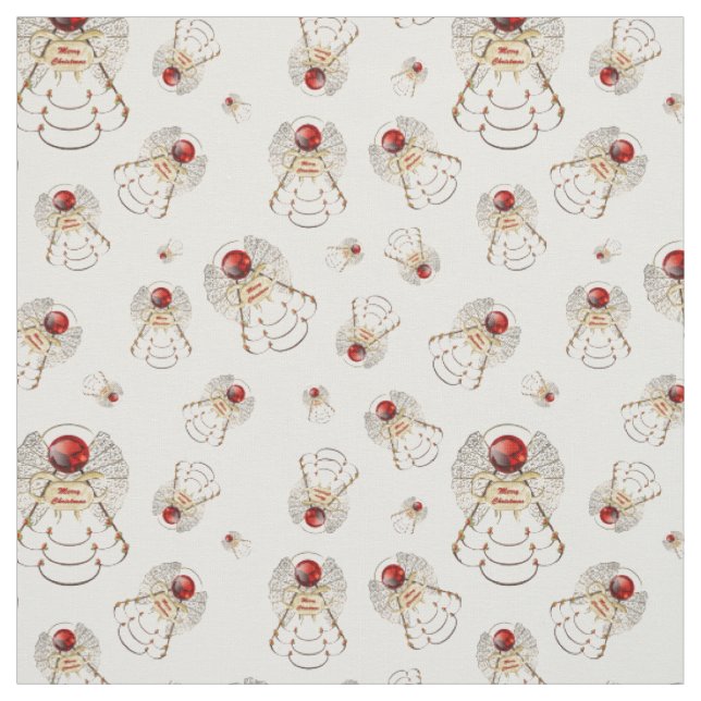 Roter froher Weihnachtsfeind Nahtloses Muster Stoff (Muster)
