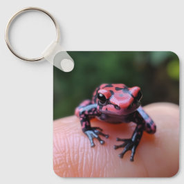 Roter Frosch Schlüsselanhänger