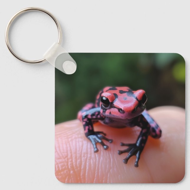 Roter Frosch Schlüsselanhänger (Vorderseite)