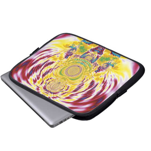 Roter Frühling Laptopschutzhülle (Vorne Knopf)