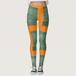 Roter Fuchs auf Gras im Park, Wiederholung Leggings