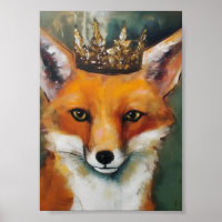 Roter Fuchs in einer Krone