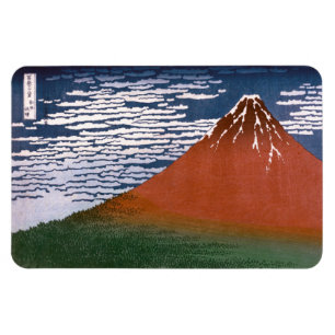 Roter Fuji, Vulkan Aka Fujiyama Katsushika Hokusai Magnet