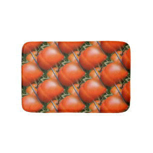 Roter Garten Tomaten Naturmuster Badematte