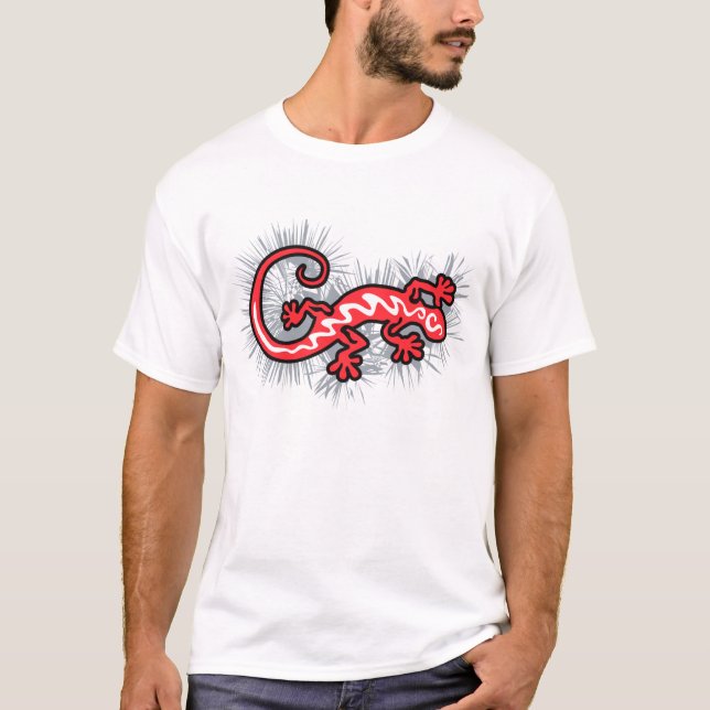 Roter Gecko T-Shirt (Vorderseite)