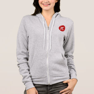 Roter Geister-Tanz Büffel Kreis grau bella Kapuzen Hoodie
