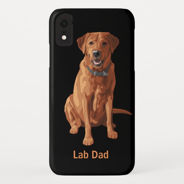 Roter gelber Labrador Retriever-Hund Case-Mate iPhone Hülle (Rückseite)