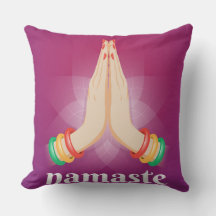 Roter Gelber Wein Namaste Kissen