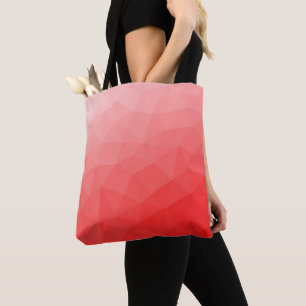 Roter geometrischer Maschenverlauf mit Farbverlauf Tasche