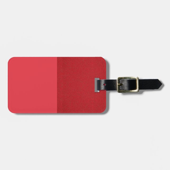 Roter Gepäckanhänger (Matte + Textured) (Vorderseite horizontal)
