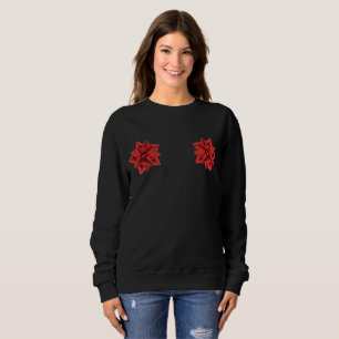 Roter Geschenkbogen Frauen Sweatshirt