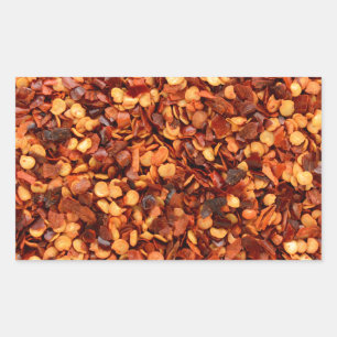 Roter, getrockneter Chili Rechteckiger Aufkleber