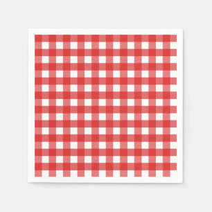 Roter Gingham Serviette