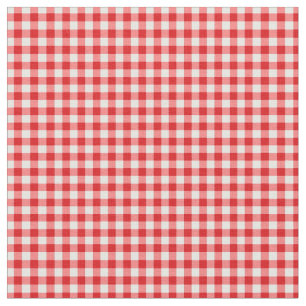 Roter Gingham Stoff